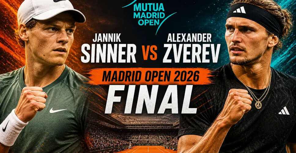 Jannik Sinner and Alexander Zverev Set for Madrid Open 2026 Final Showdown