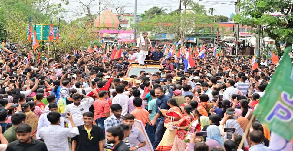 Chief Minister Himanta Biswa Sarma's Jana Ashirwad Yatra Gains Momentum in Barpeta