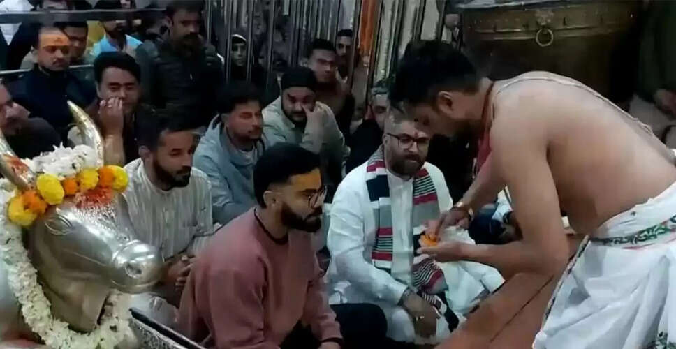 Virat Kohli and Kuldeep Yadav Seek Blessings at Ujjain Temple Ahead of ODI Decider