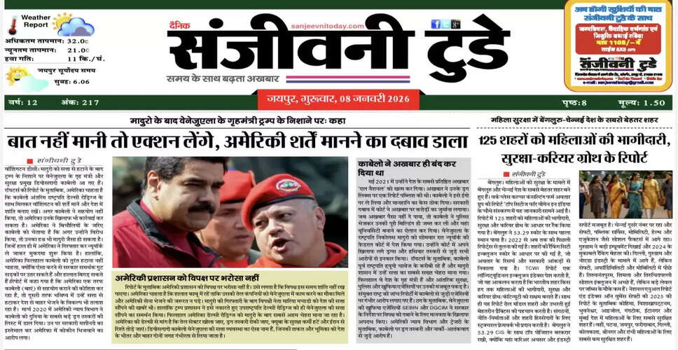 Today's Newspaper Highlights - January 8, 2026