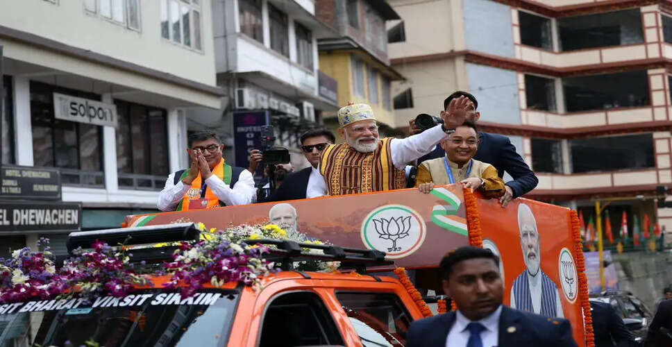 PM Modi's Visit to Sikkim: Celebrating 50 Years of Statehood and Unveiling Major Development Projects