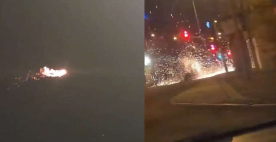 Viral Video Captures Alleged Iranian Missile Debris in Northern Israel