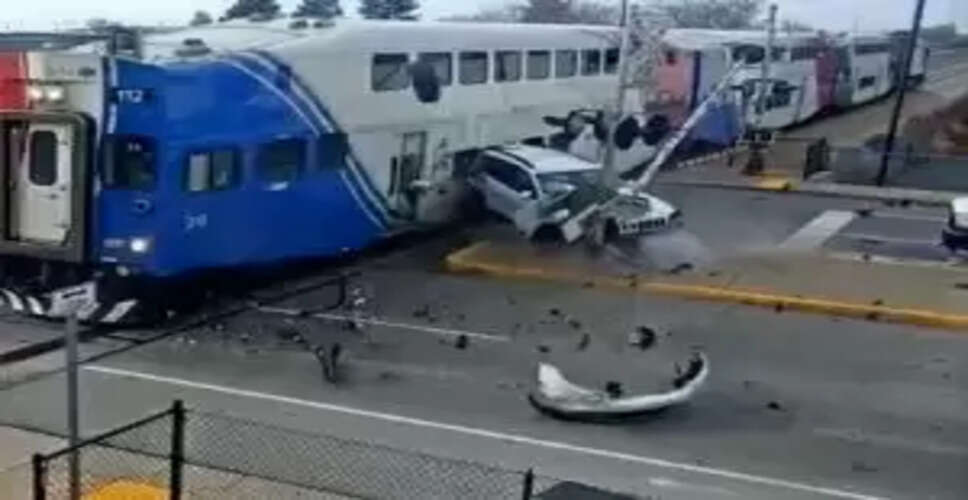 Shocking Railway Crossing Incident: Driver's Near-Death Experience Caught on Camera