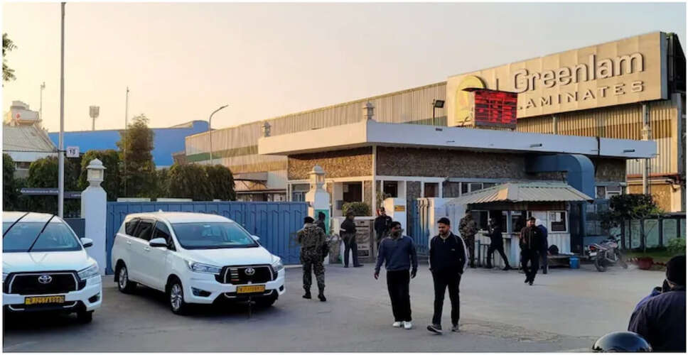 Income Tax Department Conducts Major Raid on Greenlam Laminates Factory in Rajasthan