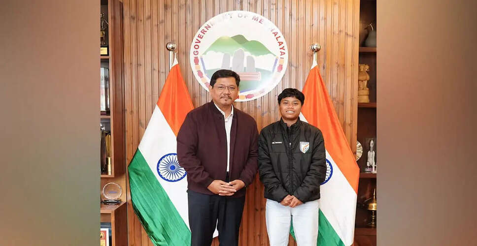 Meghalaya CM Celebrates Sanfida Nongrum's Historic Goal at AFC Women's Asian Cup
