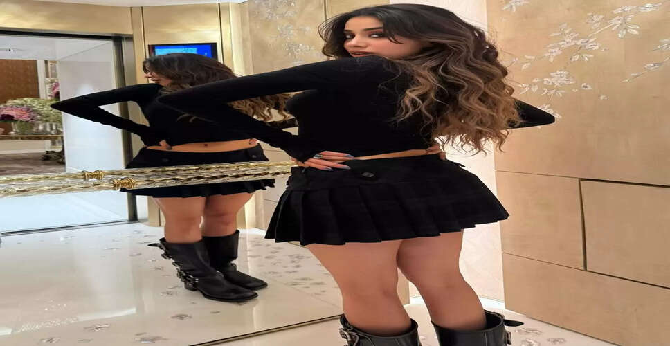 Janhvi Kapoor Dazzles in Black Two-Piece Dress on Instagram