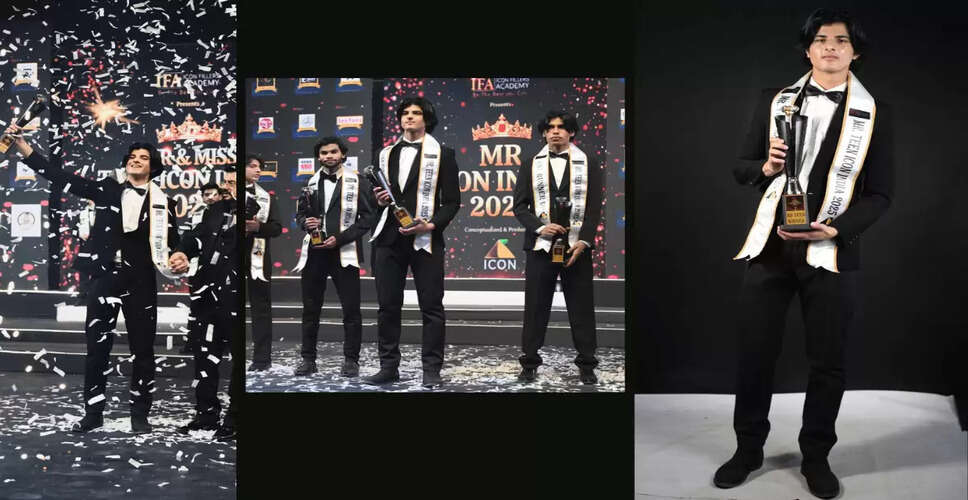 Aryan Thakur from Sundernagar Wins Mr Teen Icon India 2025 Title