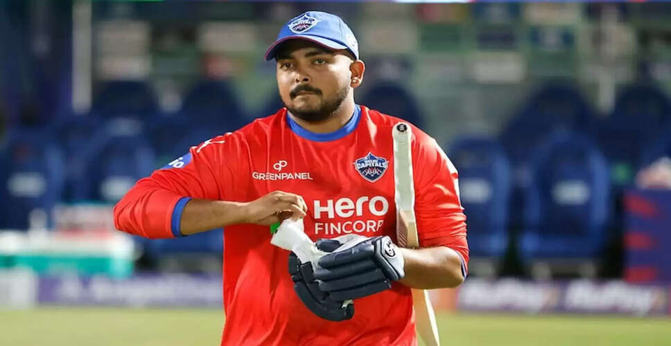 Prithvi Shaw Returns to IPL with Delhi Capitals After Auction Heartbreak