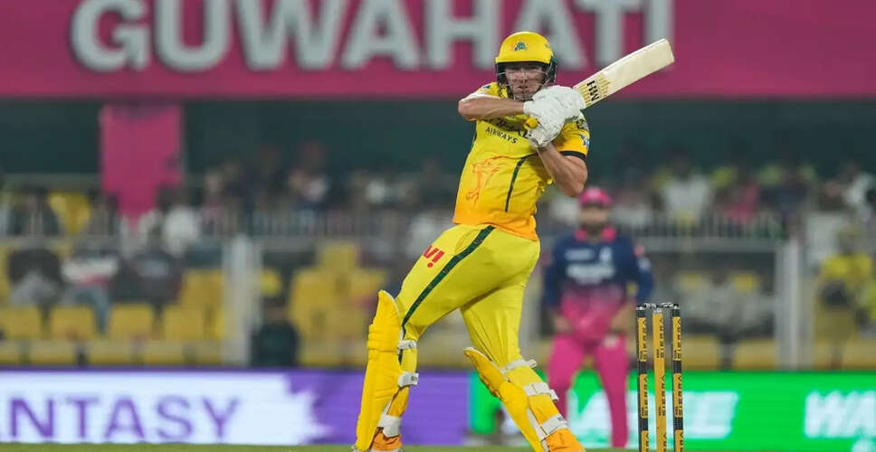 Jamie Overton Sets New Records for CSK in IPL Match Against Rajasthan Royals
