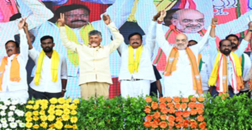 TDP-led NDA leading in 21 LS seats in Andhra Pradesh