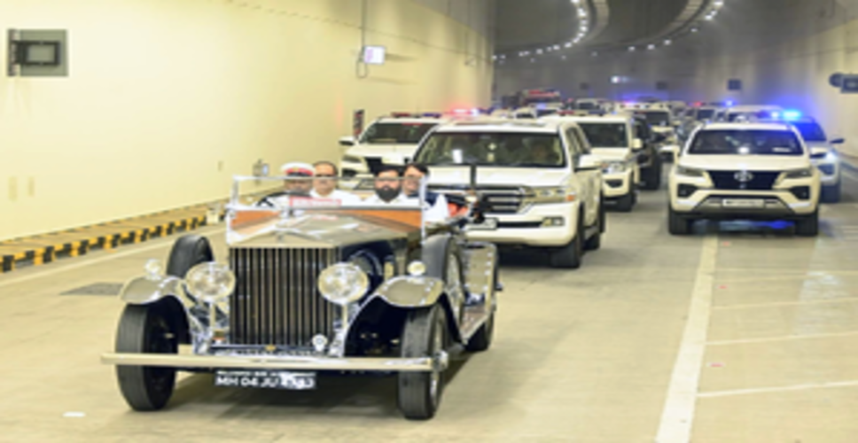 Maha CM unveils phase 2 of Mumbai Coastal Road in 94-year-old Rolls Royce