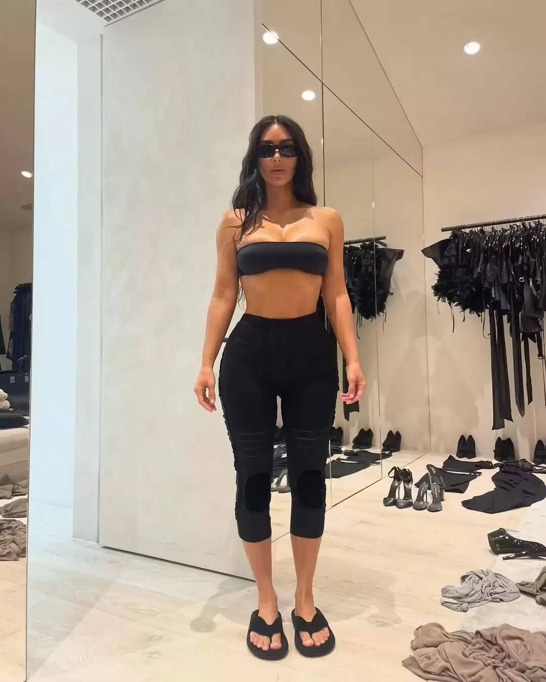 Kim Kardashian's Stunning Wardrobe Reveal: A Peek Inside Her Fashion Choices!