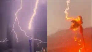Shocking Lightning Strikes: A Viral Video That Will Leave You Breathless