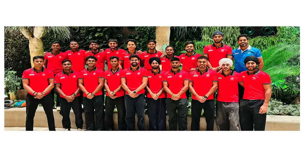 India A Men's Hockey Team Kicks Off European Tour Against Ireland