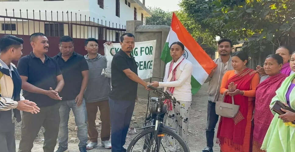 Cyclist Malem Thongam Completes Peace Ride Amid Tensions in Manipur