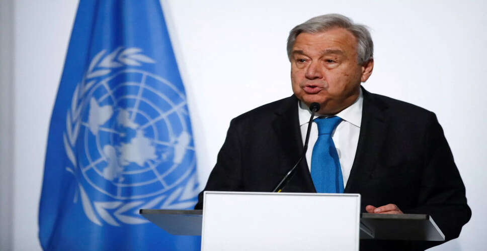 UN Chief Highlights Urgent Need for Transition to Renewable Energy