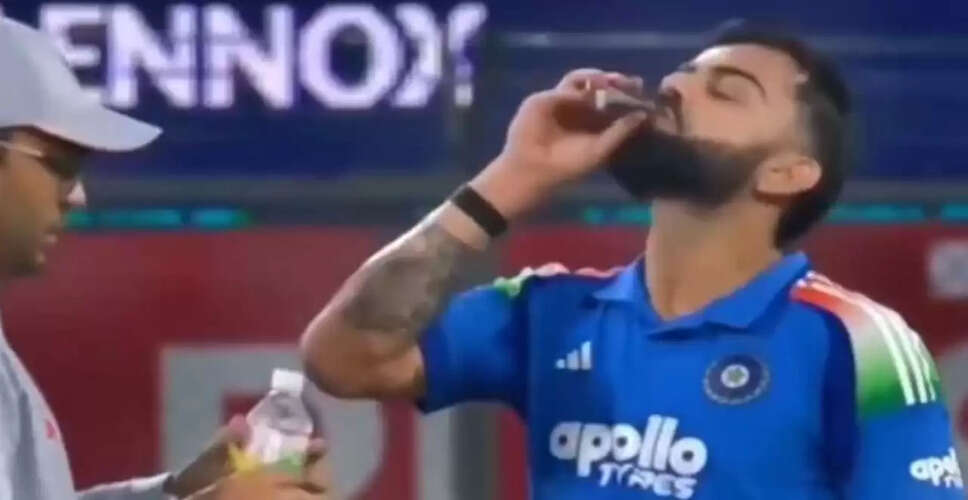 Virat Kohli's Stellar Performance Overshadowed by Mystery Drink Incident in ODI Against New Zealand