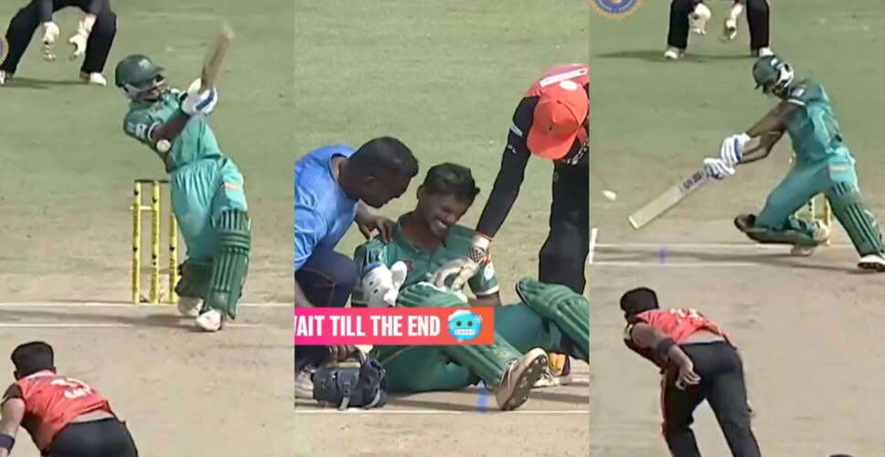 Dramatic Moment in Pondicherry Premier League: Parameeswaran's Resilient Response