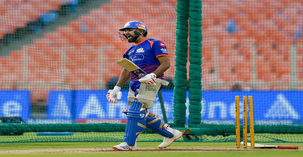 Rohit Sharma Returns to Nets Ahead of Crucial Match Against Gujarat Titans