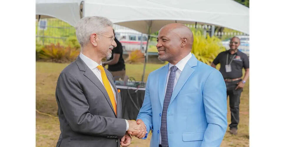 EAM Jaishankar Meets Brian Lara During Caribbean Tour
