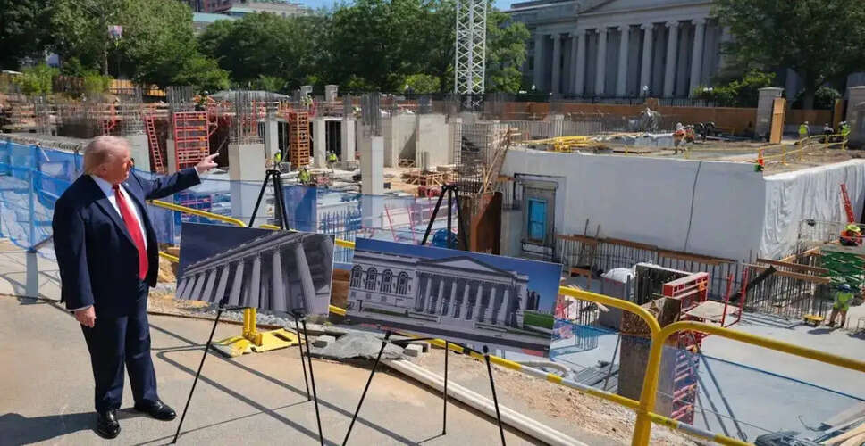 Trump Administration Diverts Federal Funds for White House Ballroom Construction
