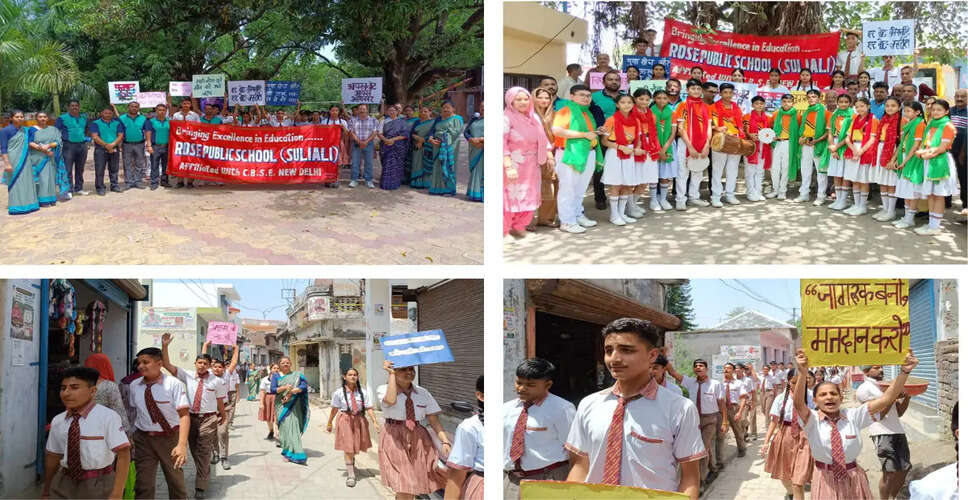 Rose Public School Promotes Voting Awareness Ahead of Panchayat Elections
