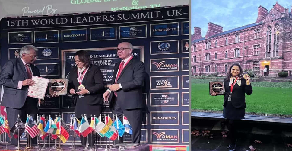 Gian Jyoti College Principal Honored at Oxford University for Educational Excellence