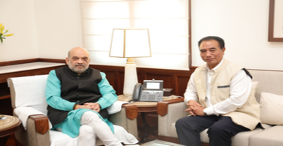 Mizoram CM meets Amit Shah, discusses border fencing along Myanmar among other issues