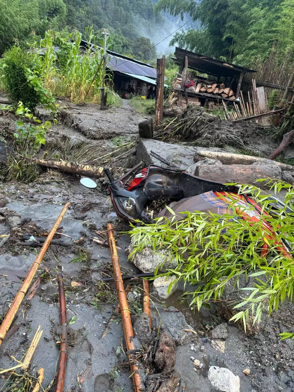 Severe Cloudburst Hits Arunachal Pradesh, Causing Infrastructure Damage