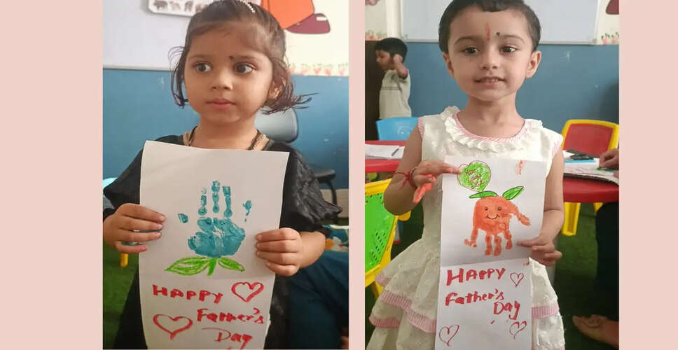 Heartwarming Father's Day Celebration at Kids Bit School in Kangra