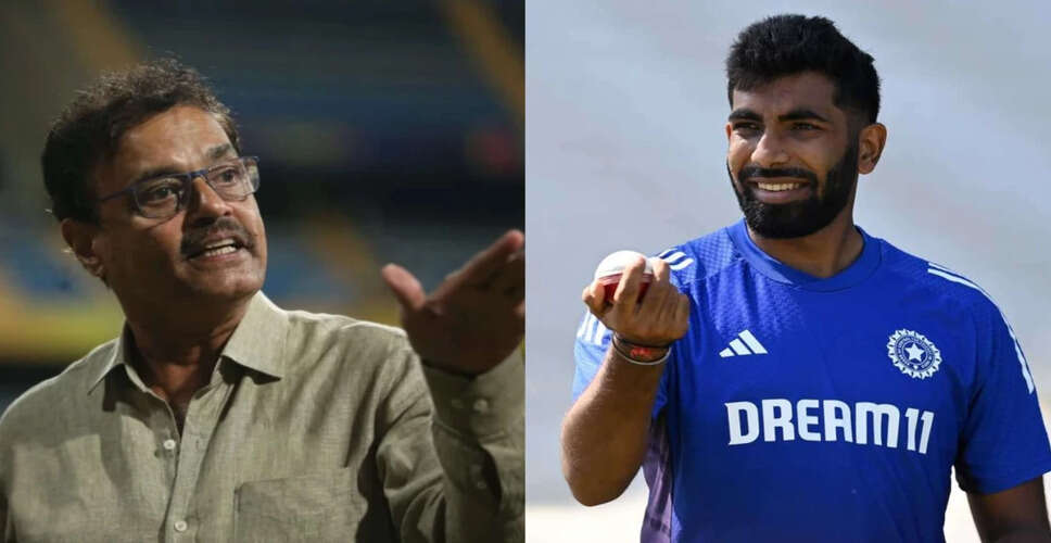 Dilip Vengsarkar Critiques Jasprit Bumrah's Absence in Test Match Against England