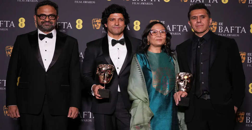 Farhan Akhtar and Shibani Dandekar Shine at the 79th BAFTA Awards