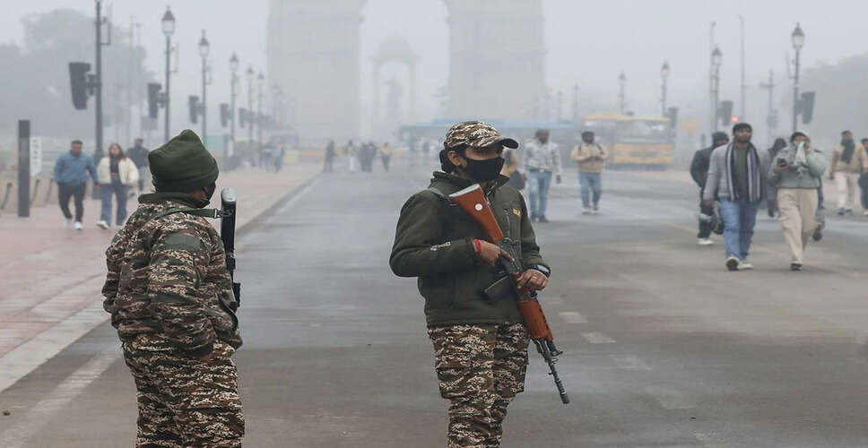 Braving the Cold: Security Forces Stand Strong Amid Harsh Winter Conditions