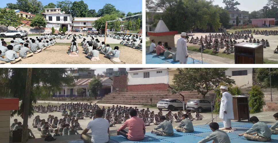 Celebrating International Yoga Day at Dada-Siba School