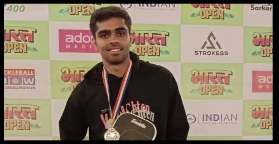 Shivraj Singh Bhati Claims Silver at Bharat Open Pickleball Championship