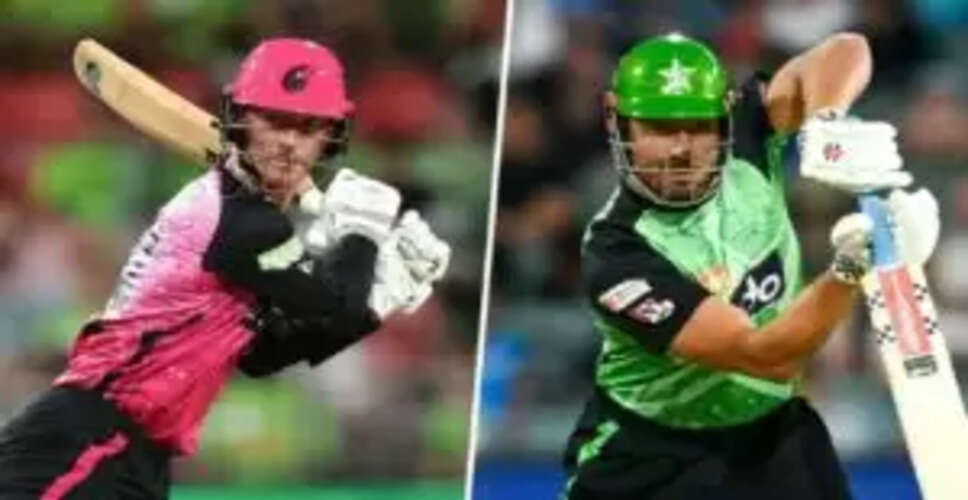 Sydney Sixers vs Melbourne Stars: BBL 2025-26 Match Preview