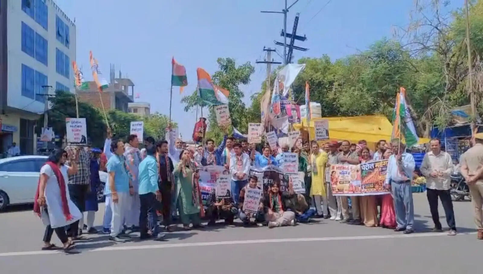 Congress Protests Against Rising Prices and NEET Paper Leak in Jaipur