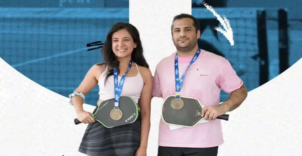 Herob Aga and Keya Shahani Triumph in Beginners Mixed Doubles at Picklebay Zonals - West