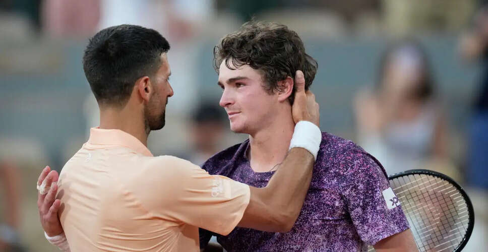 Novak Djokovic Eliminated by Young Brazilian Star at 2026 French Open