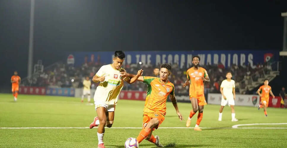 Sreenidi Deccan FC and Shillong Lajong FC Battle to a Draw in IFL Clash