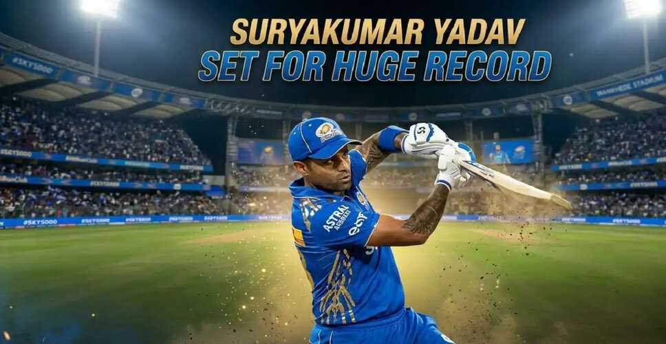 Suryakumar Yadav Set for IPL 2026 Comeback with Mumbai Indians