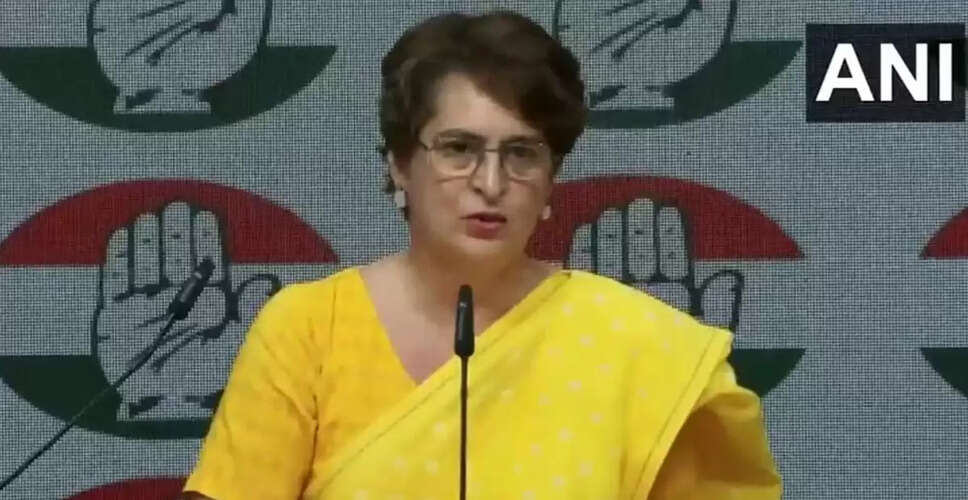 Priyanka Gandhi Criticizes Government Over Women's Reservation Bill Failure