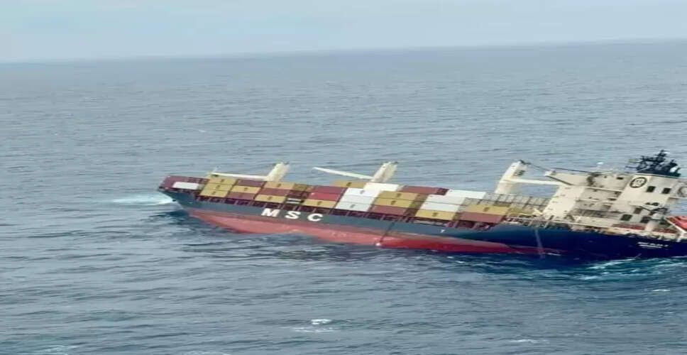 Container ship capsizes off Kerala coast; spillover of hazardous materials suspected