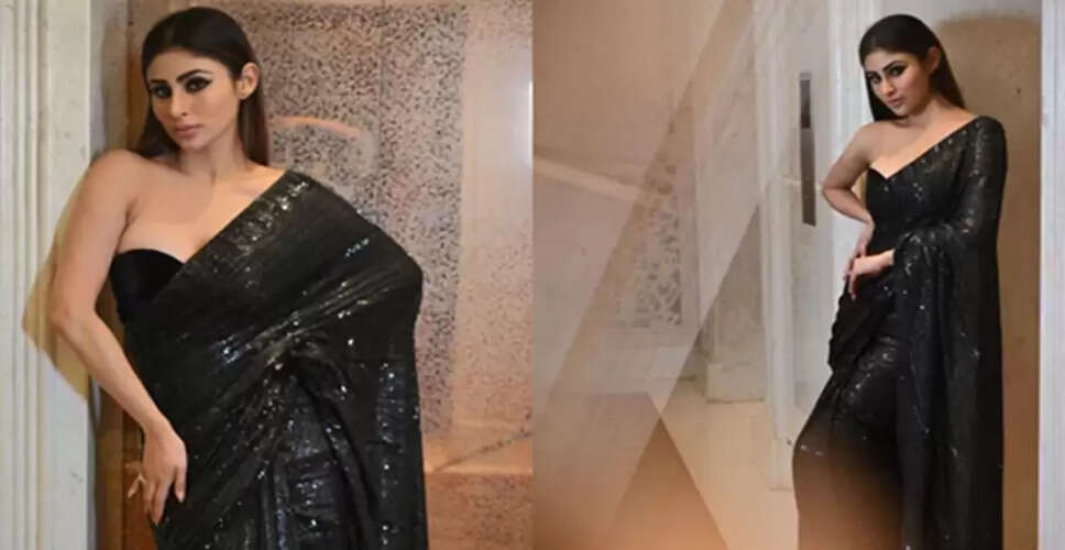 Elevate Your New Year's Party Look with a Sequin Saree