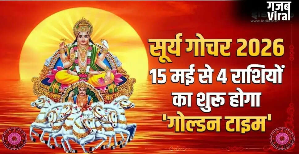 Surya Gochar 2026: Four Zodiac Signs Set for Financial Prosperity