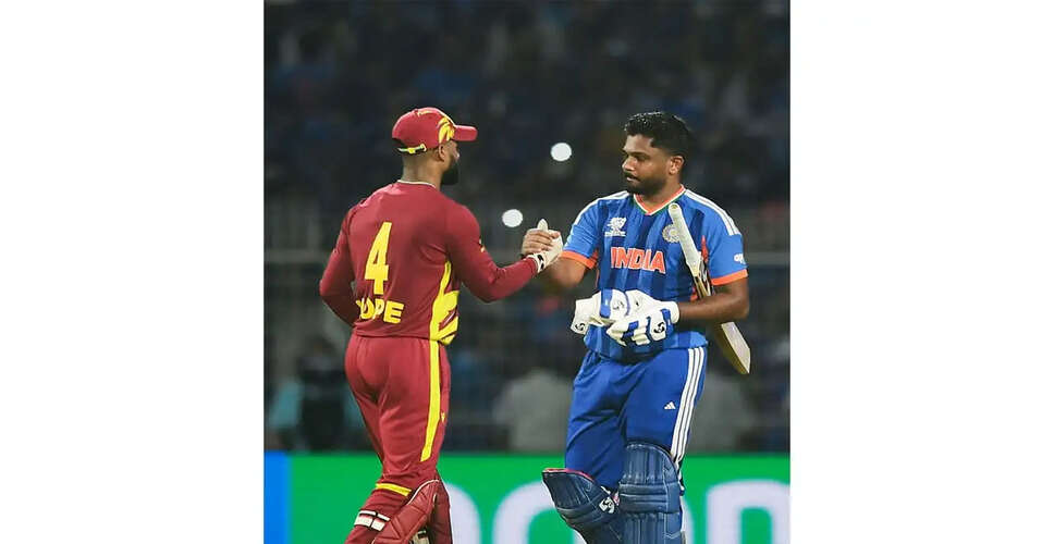 Sanju Samson's Stellar Performance Leads India to Victory Over West Indies in T20 World Cup