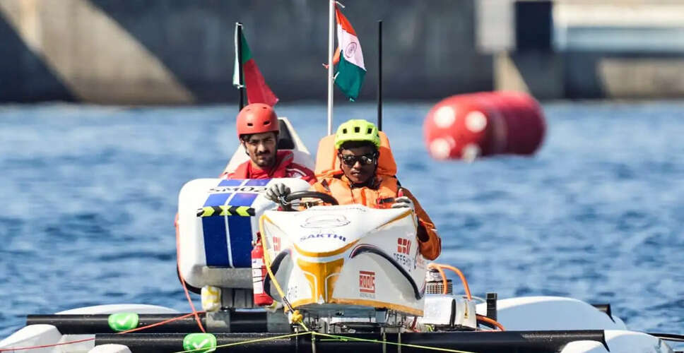 Team Sea Sakthi to Represent India at Monaco Energy Boat Challenge 2026