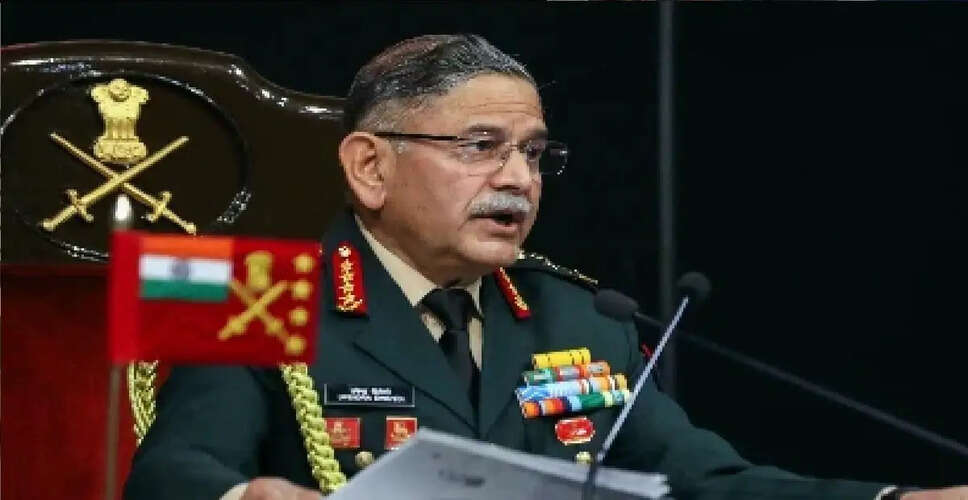 Indian Army Chief Issues Stark Warning to Pakistan on Terrorism