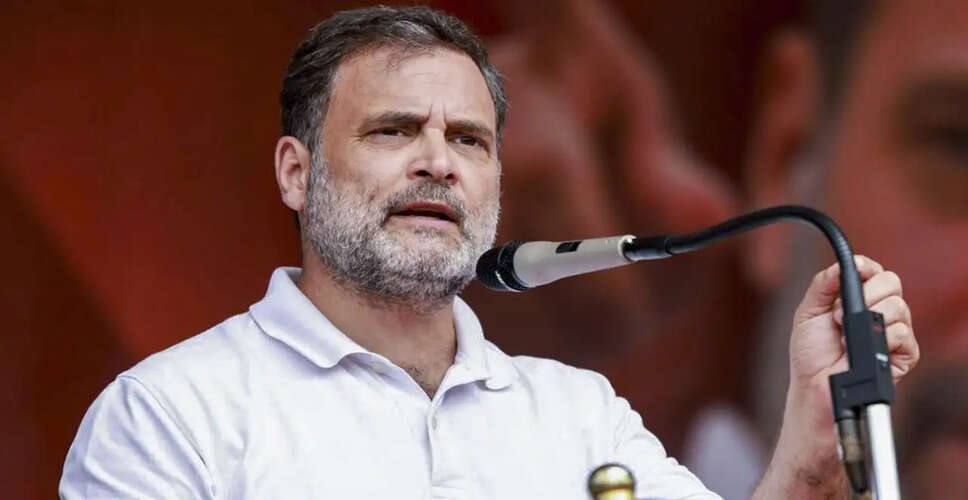 Rahul Gandhi Criticizes Kerala's Ruling LDF and BJP During Rally