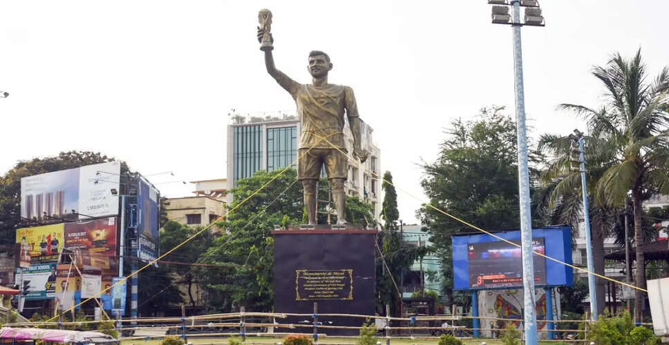 Lionel Messi Statue Relocated in Kolkata for Safety Reasons